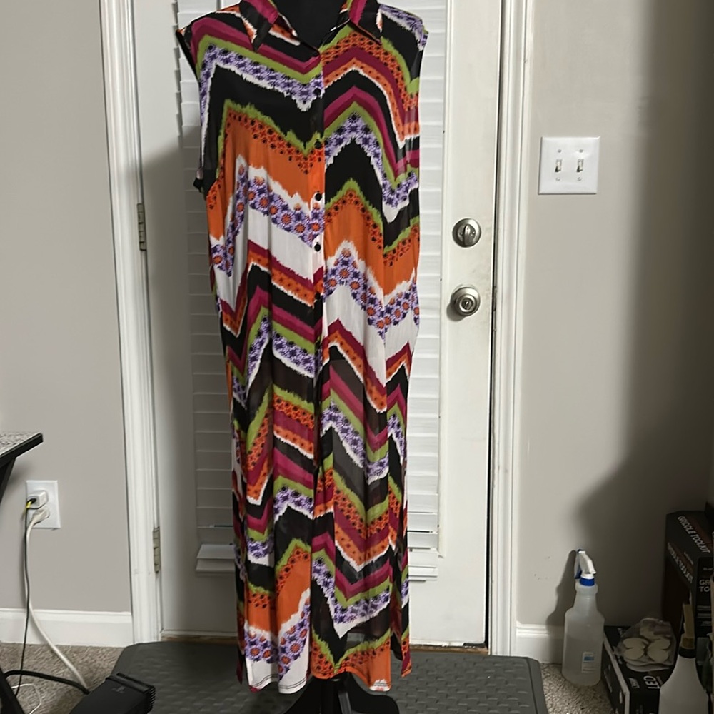 Sheer long blouse